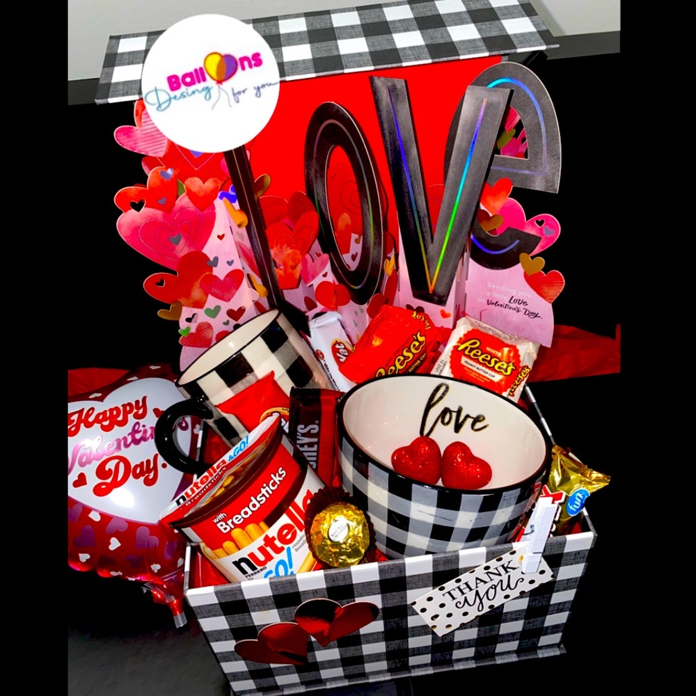 box for Valentine’s Day in love for woman for men